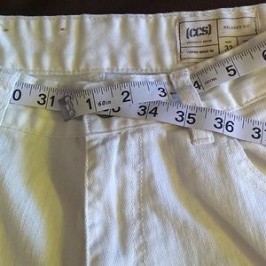 CCS brand (off) white denim jeans 31 x 30